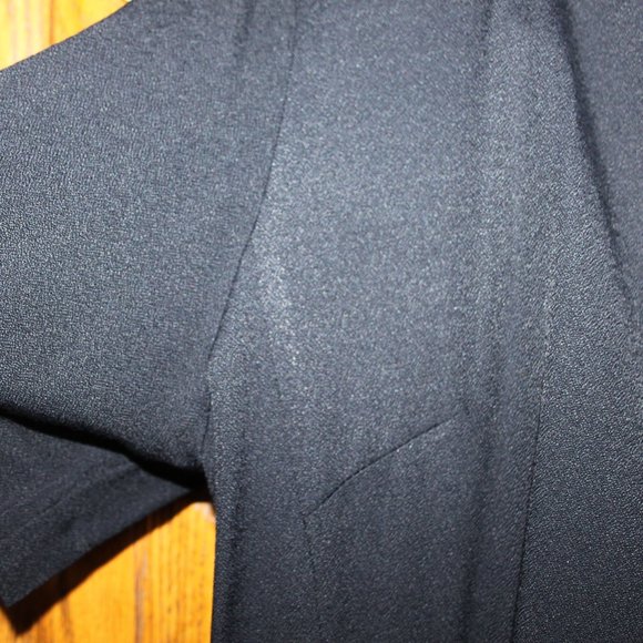 DESIGNER FATTANEH BAHARI ANIMAL PRINT SLEEVELESS DRESS w/MATCHING BLACK COAT 12 - Picture 5 of 15